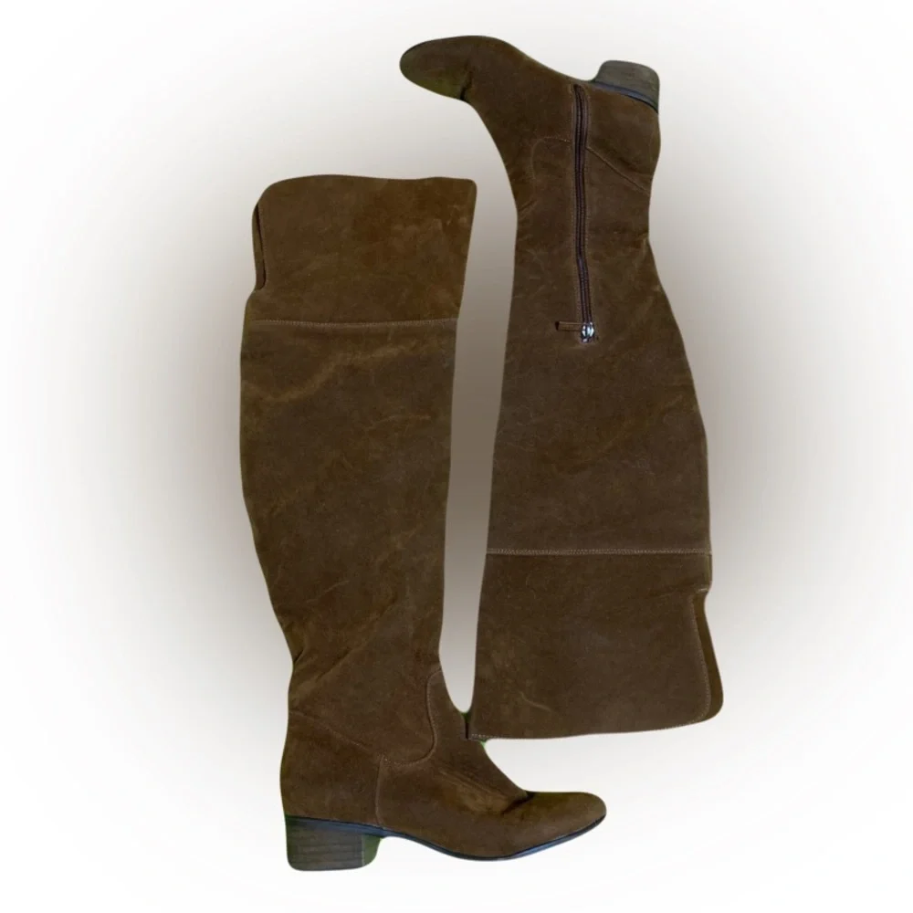 Brown Knee Length Rider Boots 7.5